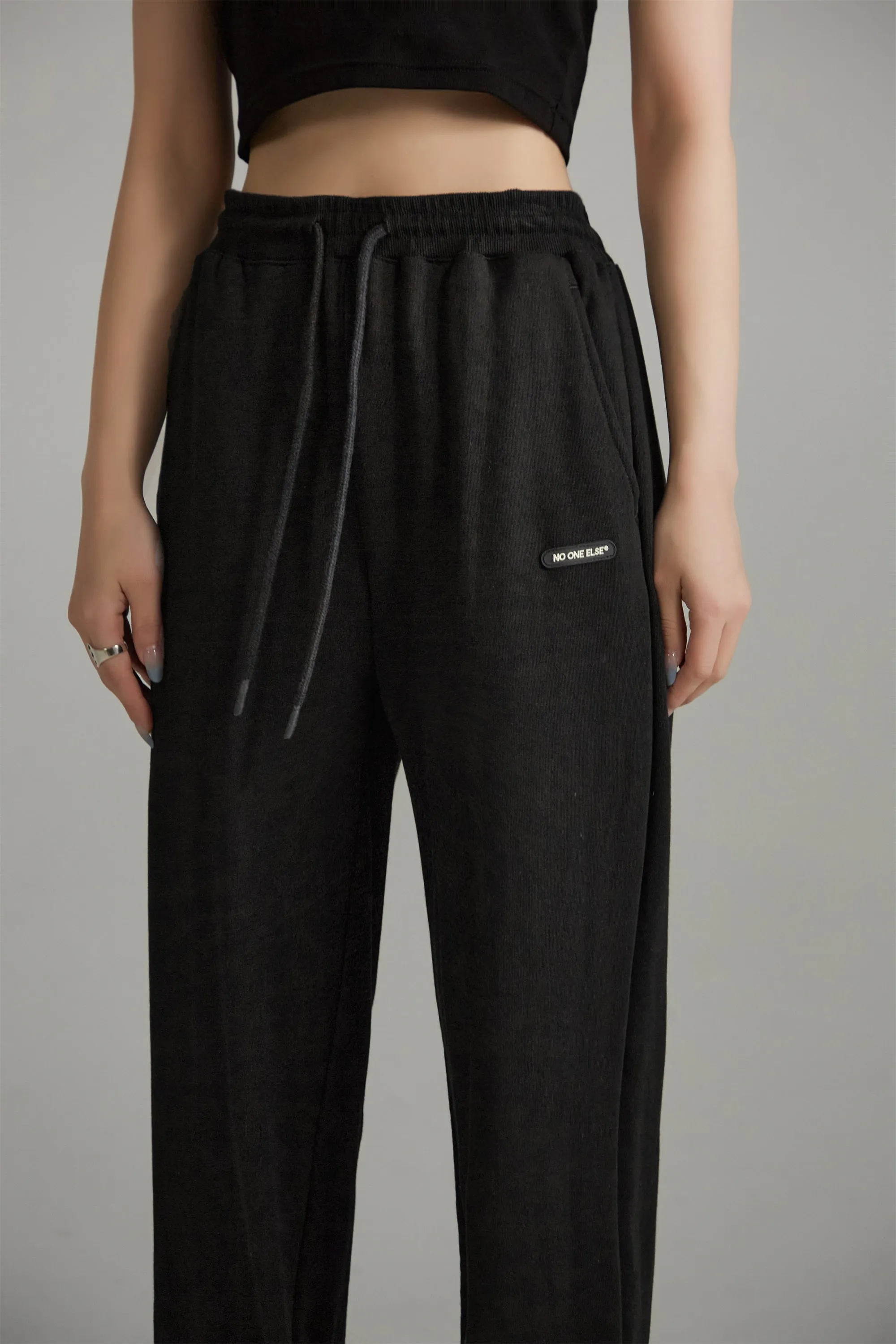 High Waist Loose Fit Jogger Pants