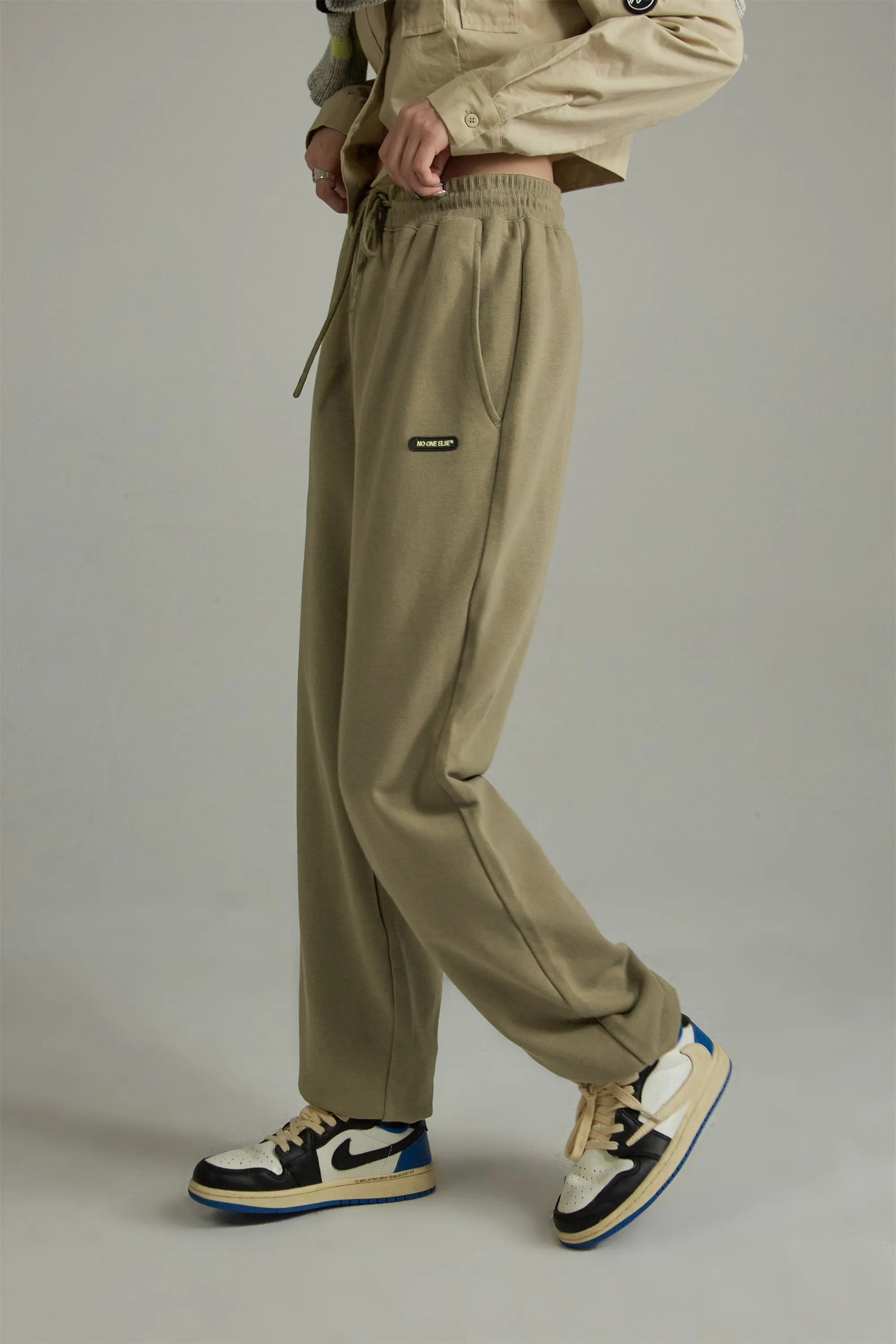 High Waist Loose Fit Jogger Pants