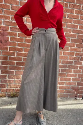 High Waist Pants in Stripe