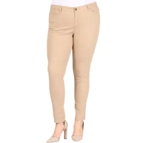 HIGH WAIST SOLID STRETCH JEANS