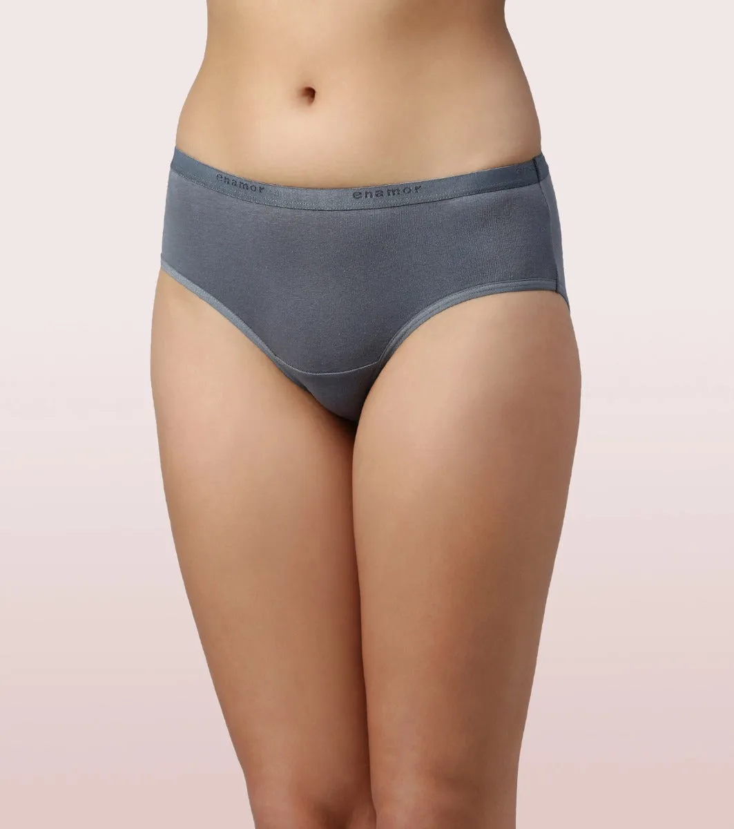 Hipster Panty | Full Coverage & Mid Waist-Assorted-Pack Of 6-Colors And Print May Vary