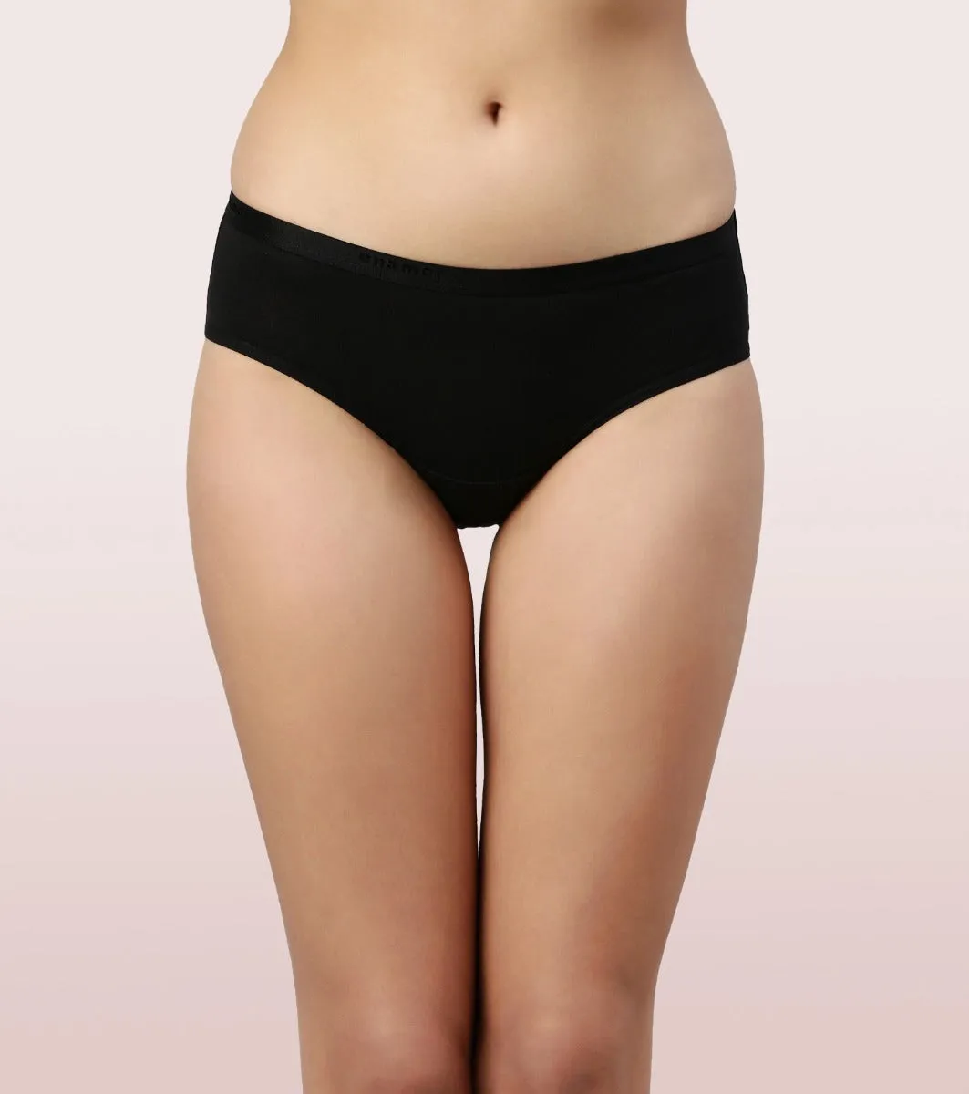 Hipster Panty | Full Coverage & Mid Waist-Assorted-Pack Of 6-Colors And Print May Vary