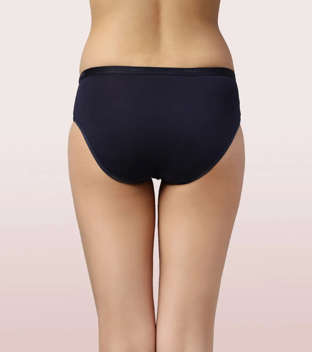 Hipster Panty | Full Coverage & Mid Waist-Assorted-Pack Of 6-Colors And Print May Vary