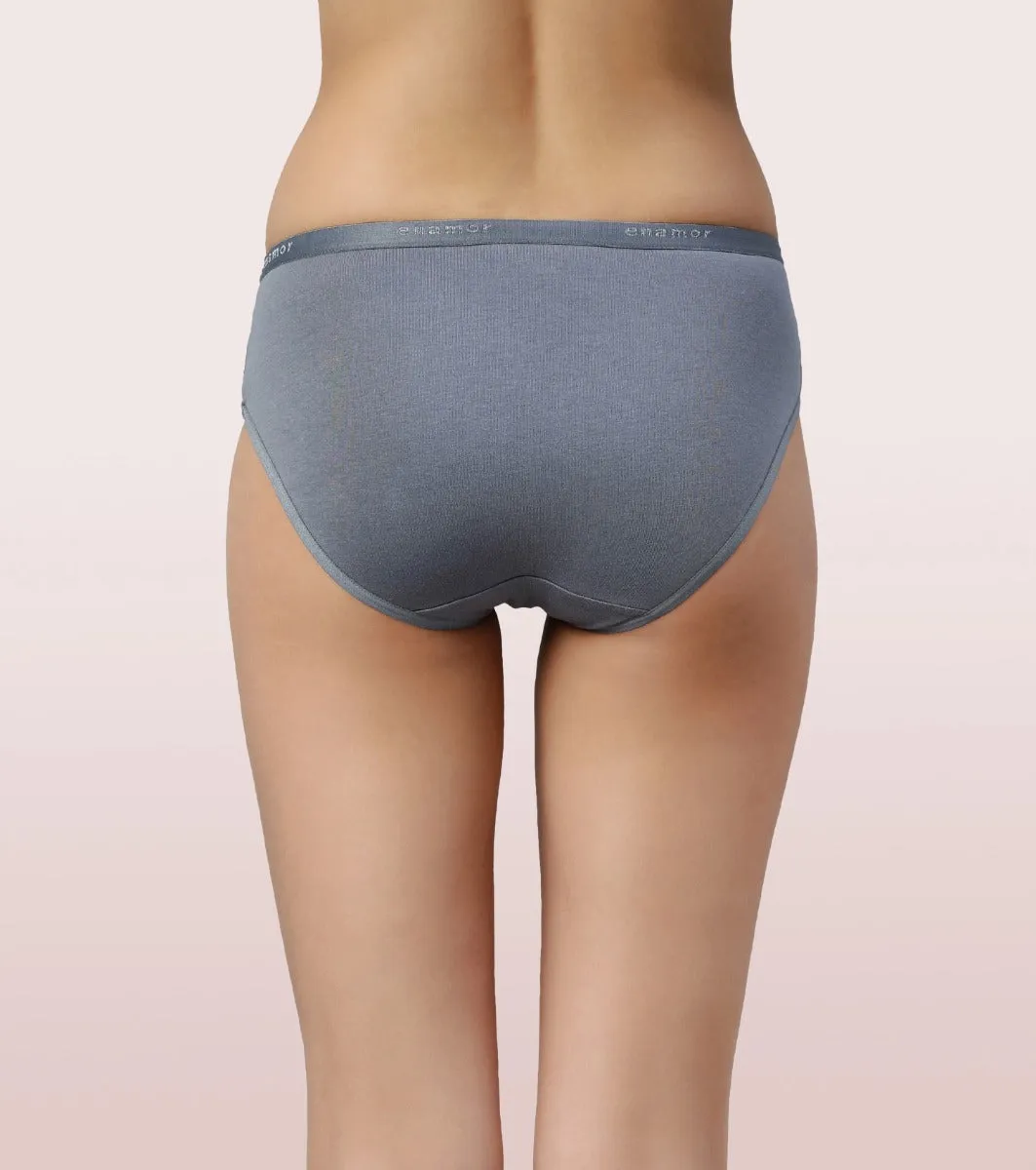 Hipster Panty | Full Coverage & Mid Waist-Assorted-Pack Of 6-Colors And Print May Vary