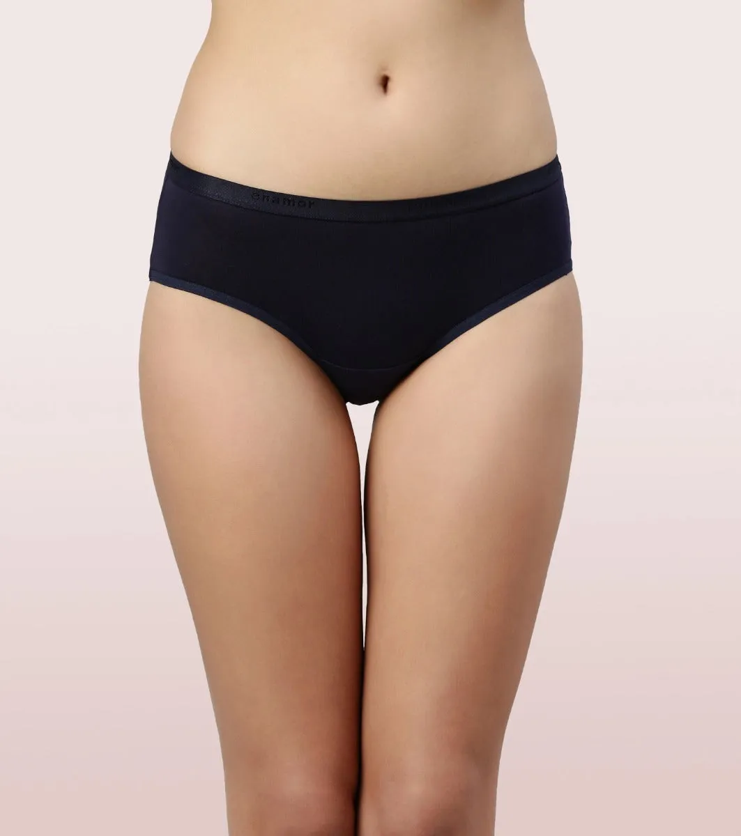 Hipster Panty | Full Coverage & Mid Waist-Assorted-Pack Of 6-Colors And Print May Vary