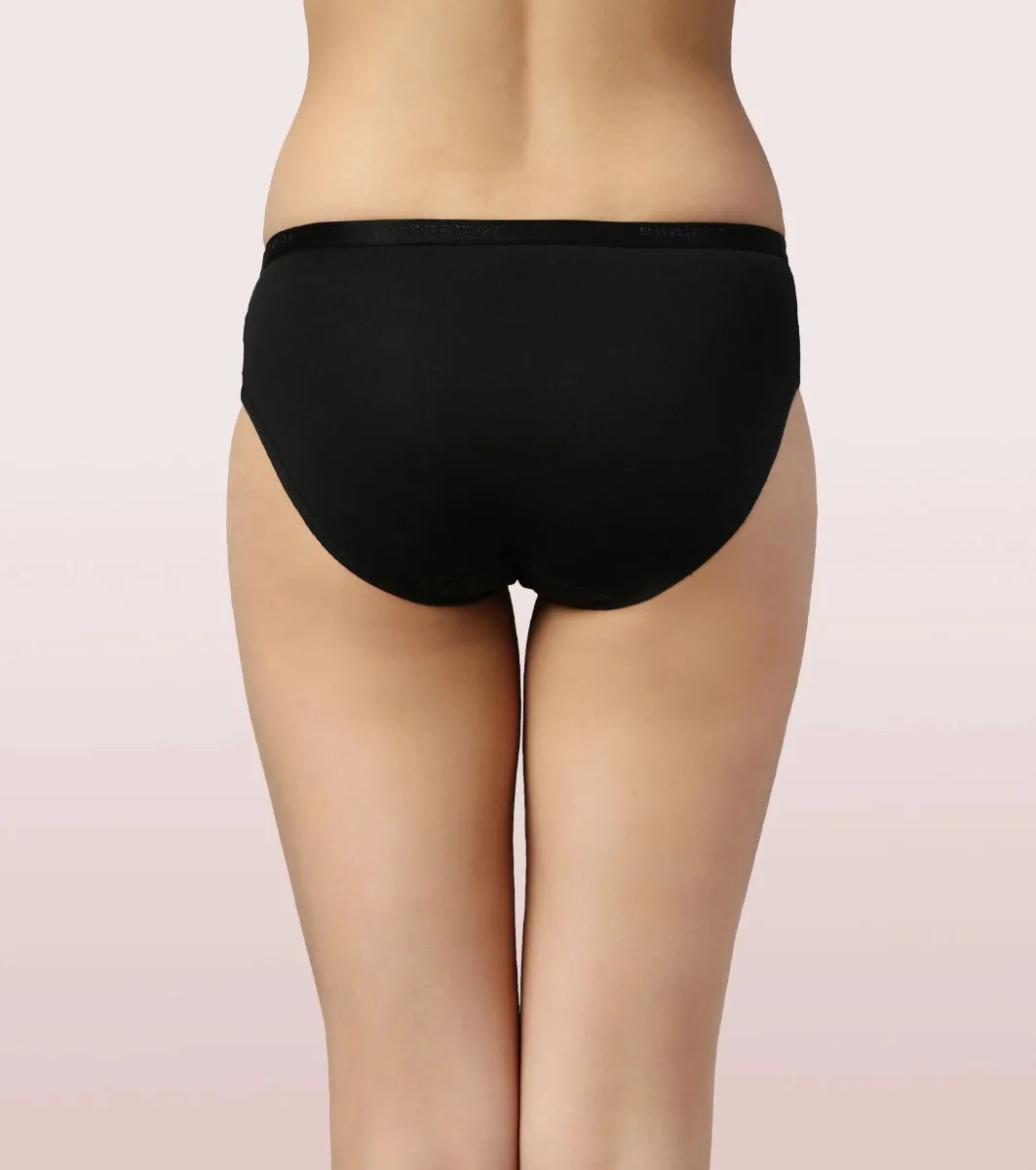 Hipster Panty | Full Coverage & Mid Waist-Assorted-Pack Of 6-Colors And Print May Vary