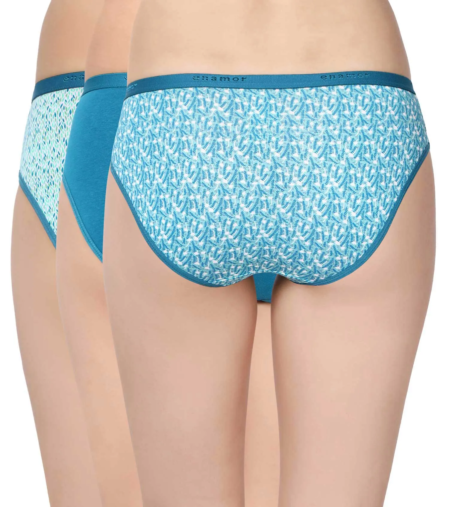 Hipster Panty | Full Coverage & Mid Waist -Pack Of 3-Colors And Print May Vary