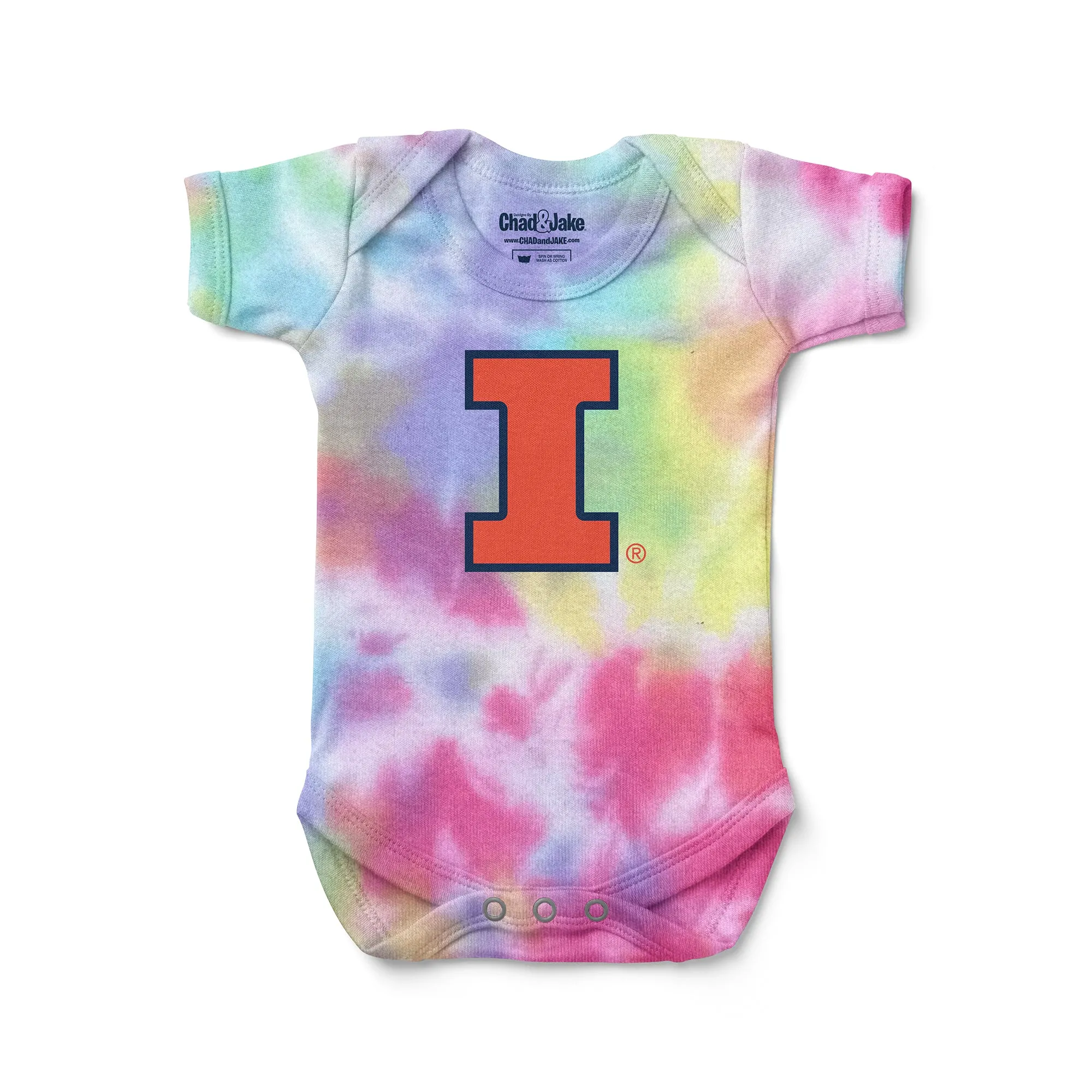 Illinois Fighting Illini Tie Dye Bodysuit