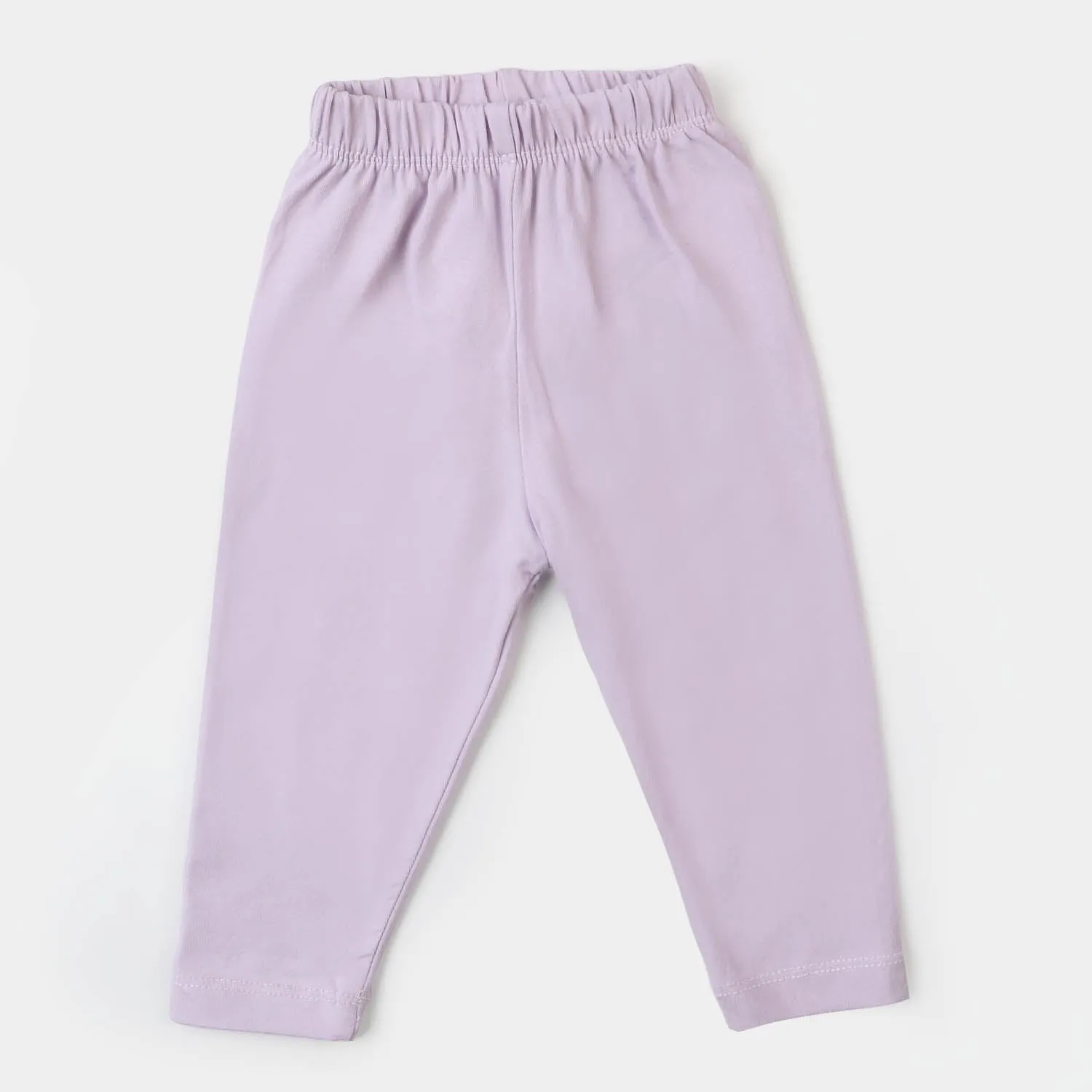 Infant Girls Jersey Plain Tights - Purple