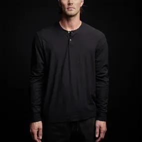 JAMES PERSE MENS REVERSE SLUB JERSEY HENLEY - 2 COLORS