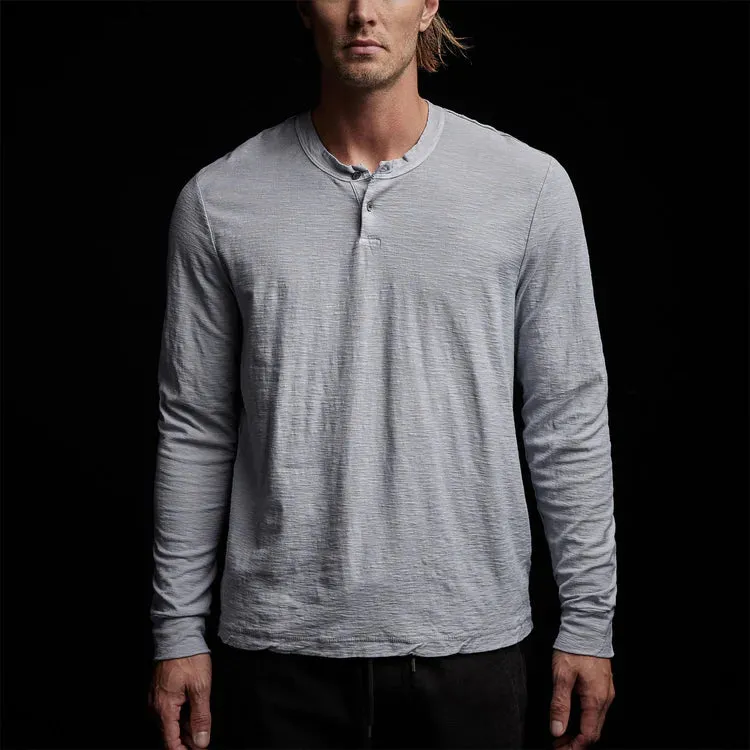 JAMES PERSE MENS REVERSE SLUB JERSEY HENLEY - 2 COLORS