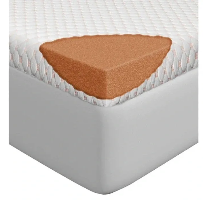 John Cotton Copper Infused Memory Foam Mattress Topper