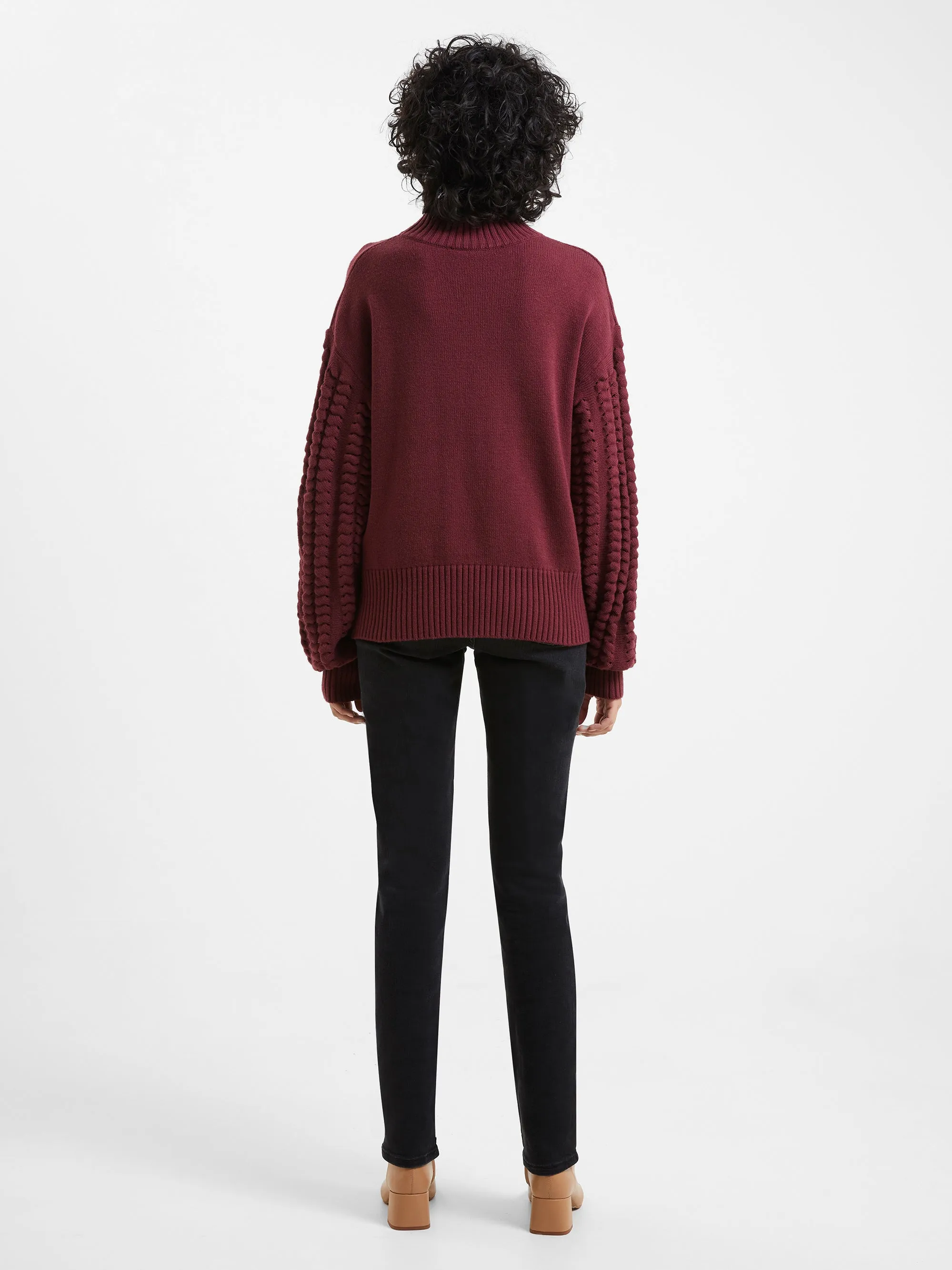 Jolee High Neck Cable Knit Jumper