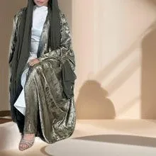 Khaleeji Nights - Open Abaya with slit sleeves