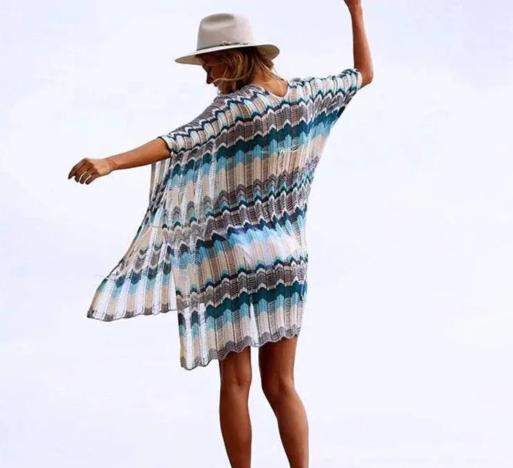 Knitted Beach Dress Cover Up