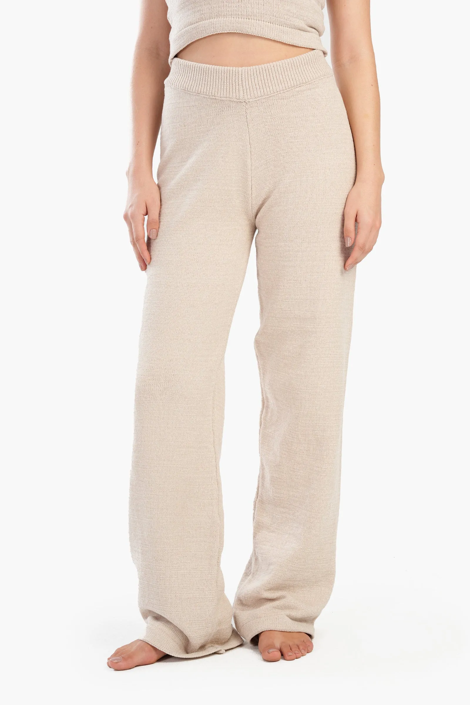 Knitted High Waist Pyjama Pants