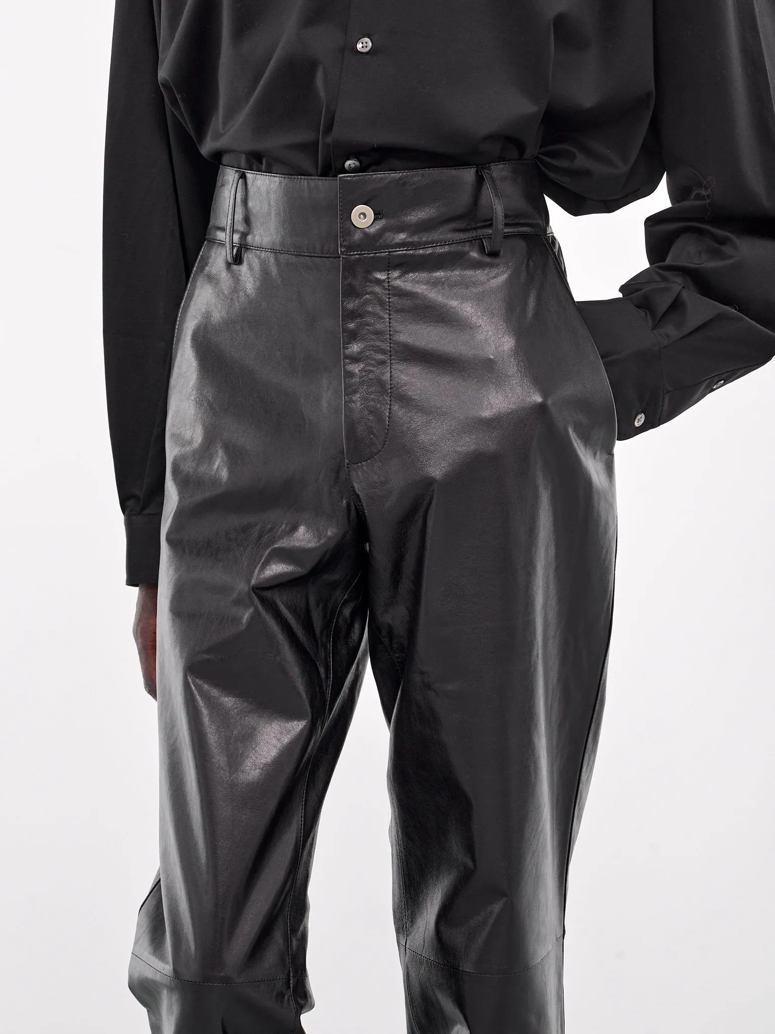 Leather Trousers (007-28-BLACK)