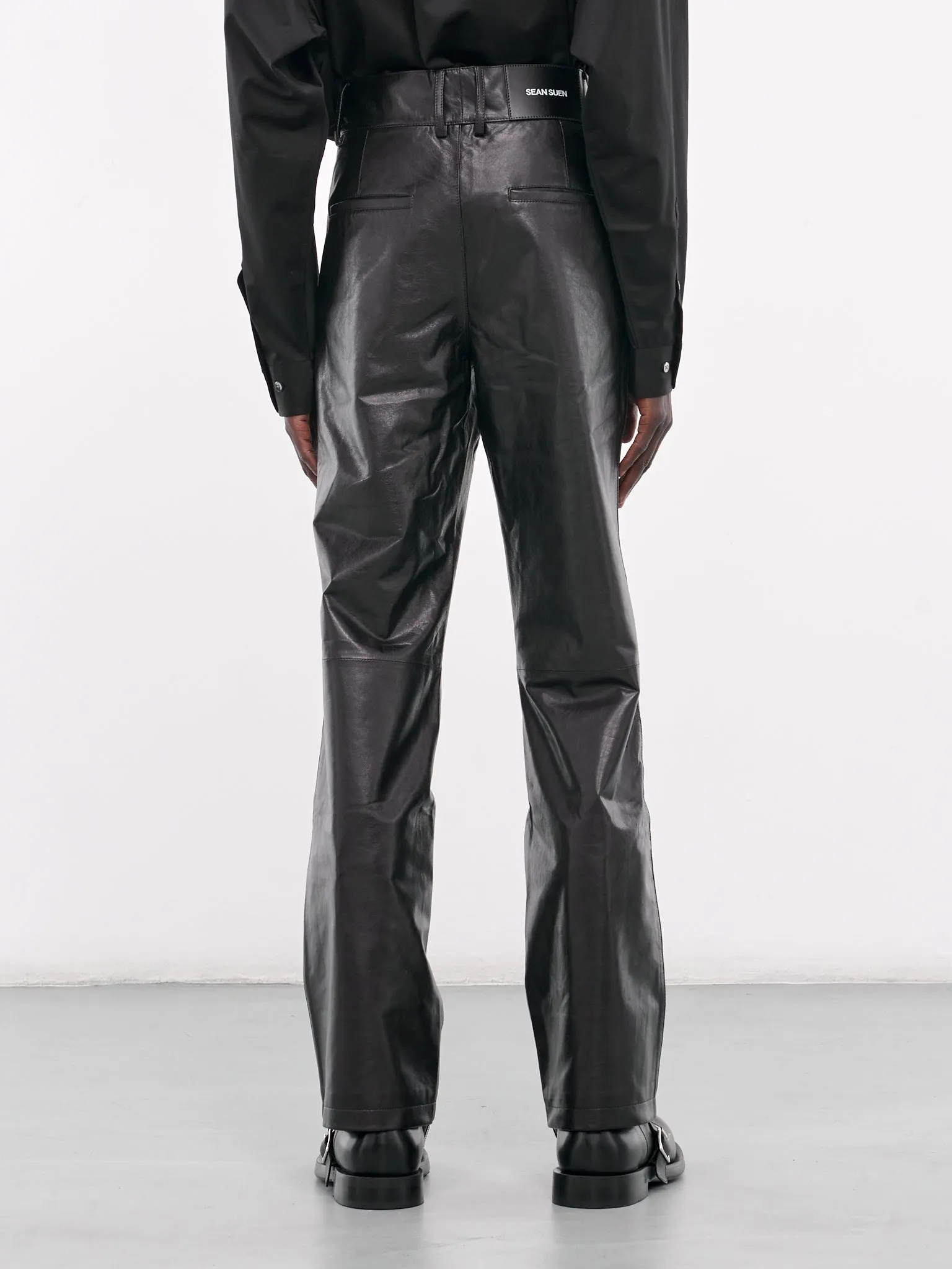 Leather Trousers (007-28-BLACK)