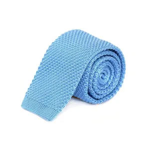 Light Blue Knit Tie