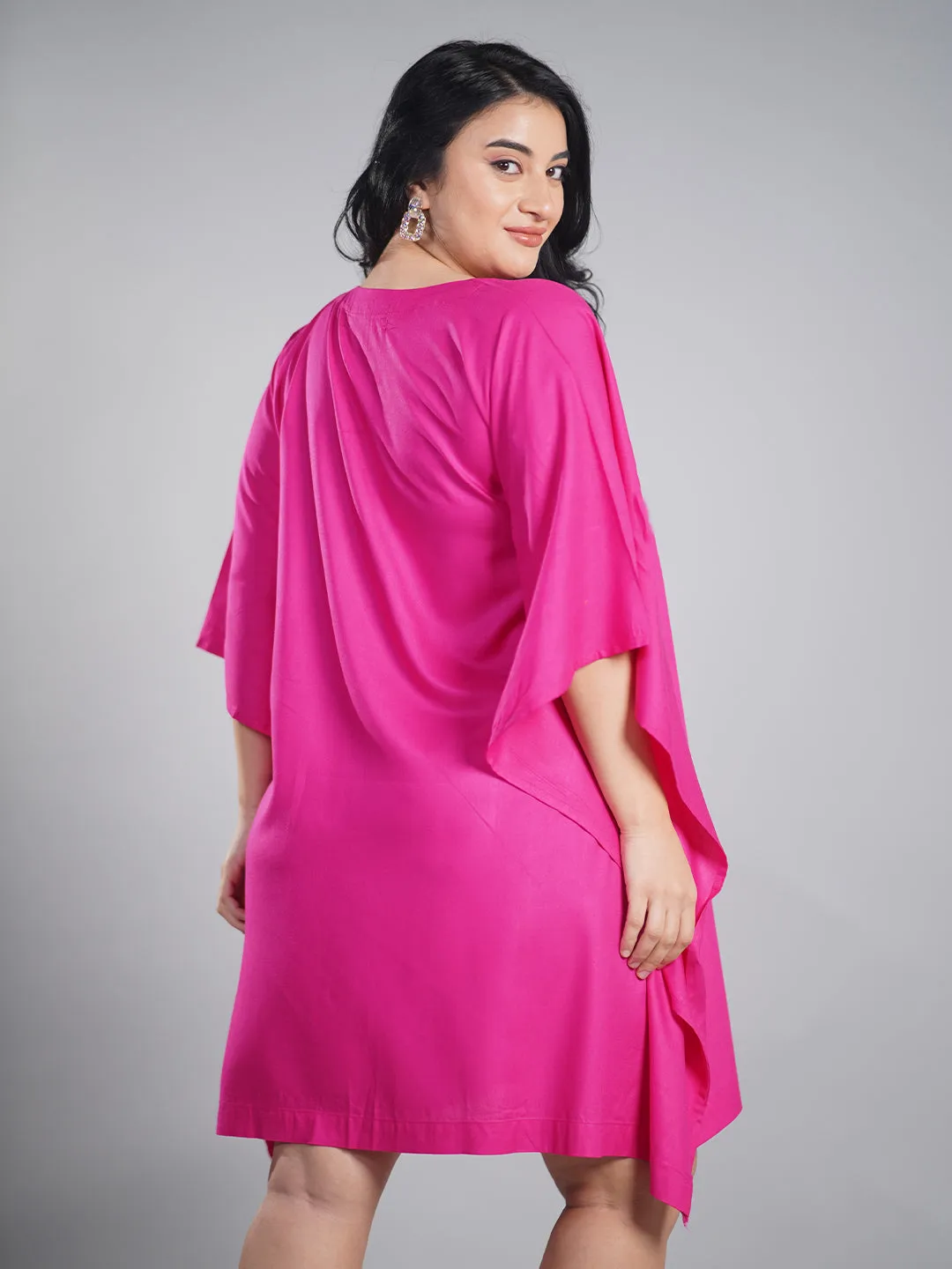 Magenta Kaftan Nightdress - Namastey