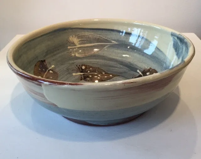 Medium Bowl with Feathers