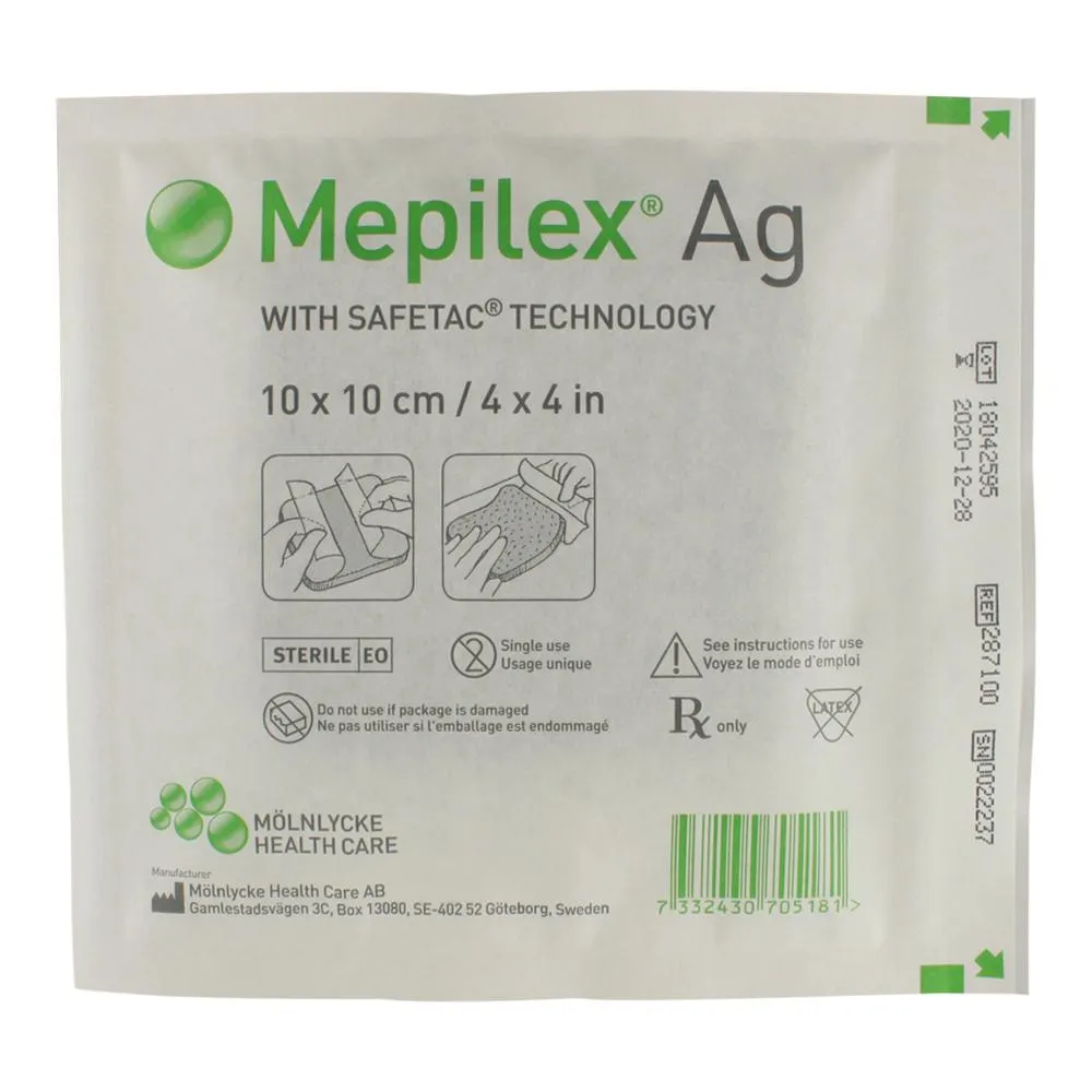 Mepilex® Ag 4" x 4"