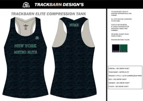 Metro-Elite- Womens Compression Tank Dark Green