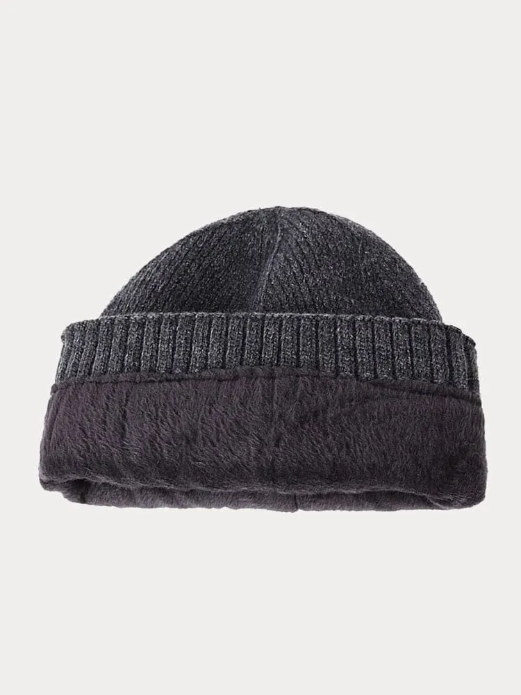 Minimalist Fleece Lined Knit Beanie