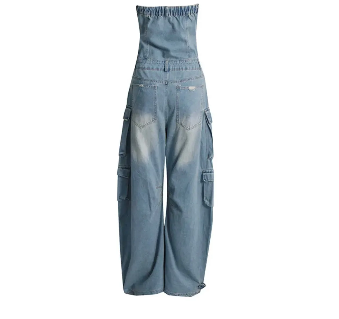 Miss Bounce Back -WC Denim Jumpsuit