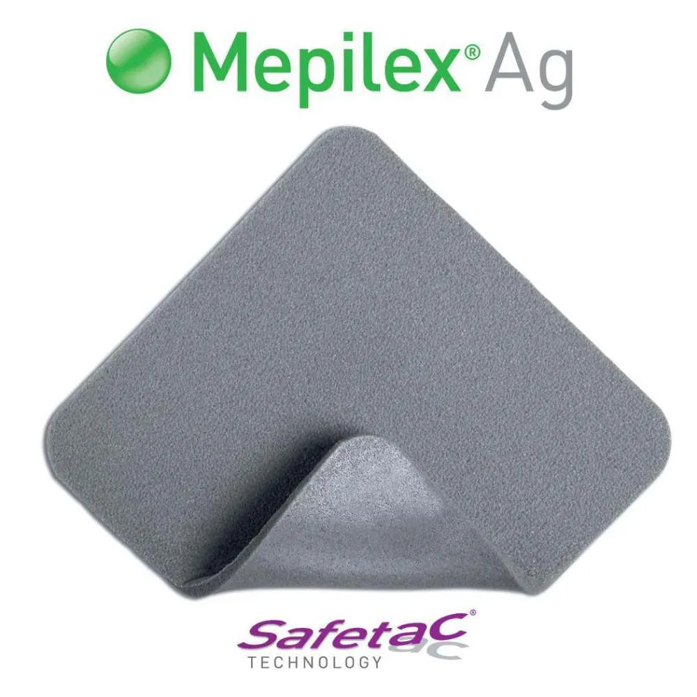 Molnlycke 287110 Mepilex Ag Foam Dressing 10cm x 10cm