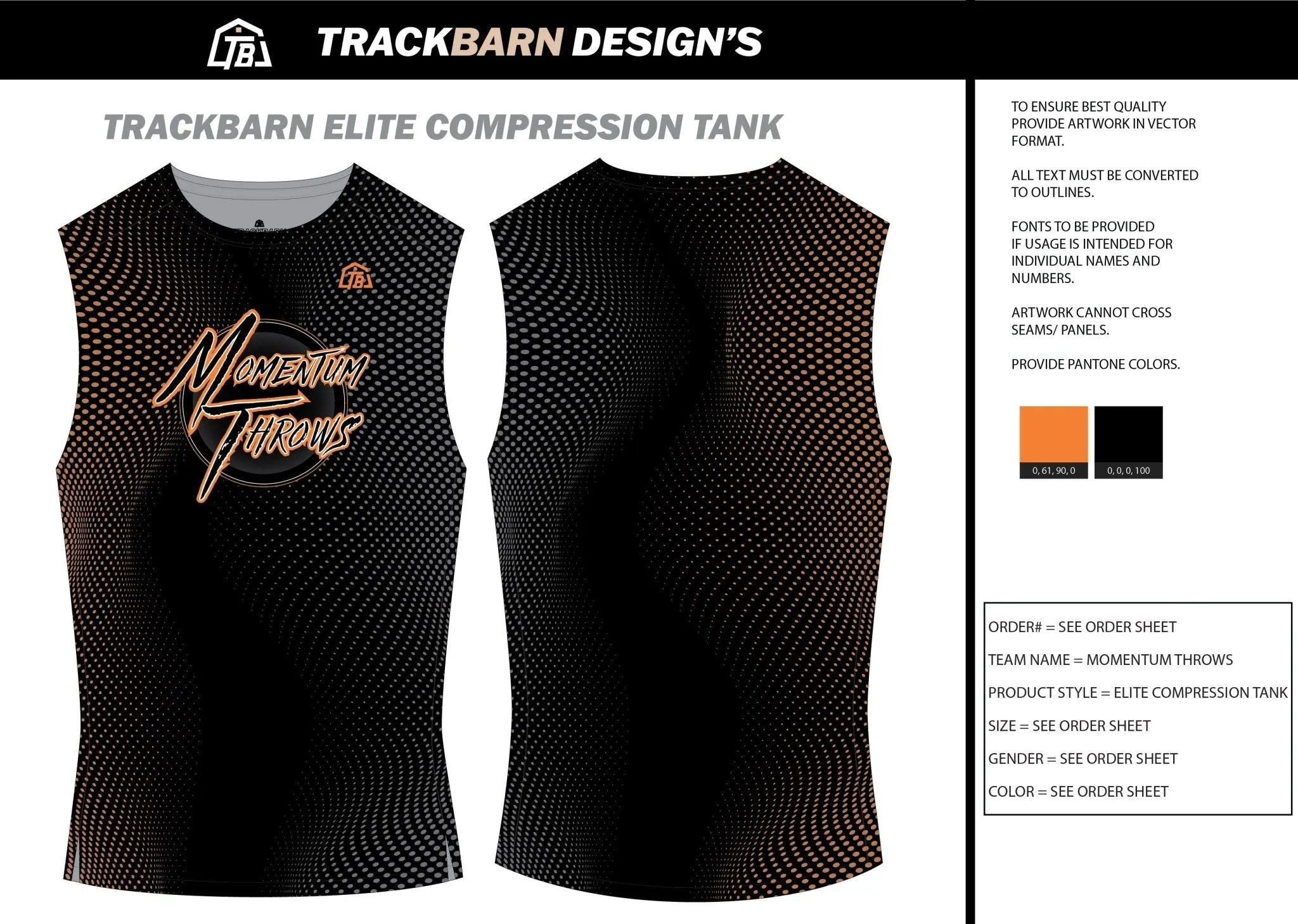 Momentum-Throws- Mens Track Compression Tank