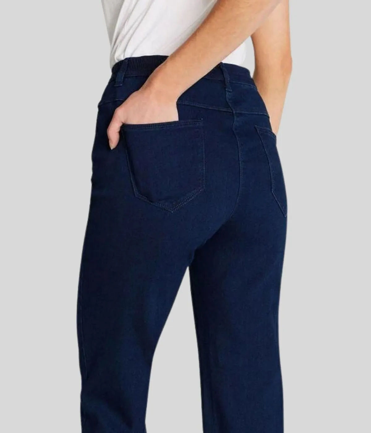 Navy Straight Leg Sara Jeans