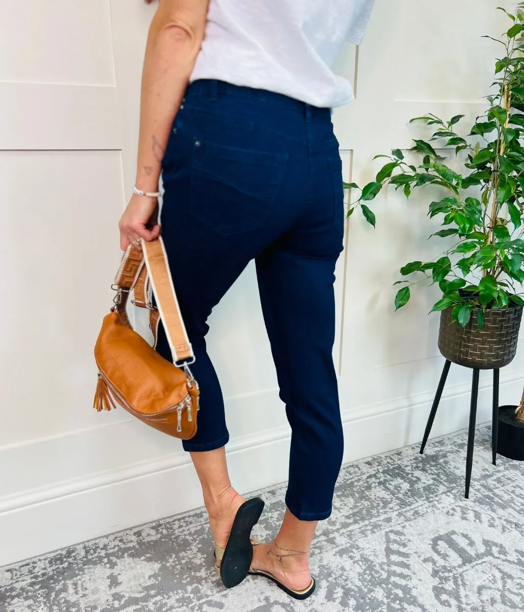 Navy Straight Leg Sara Jeans