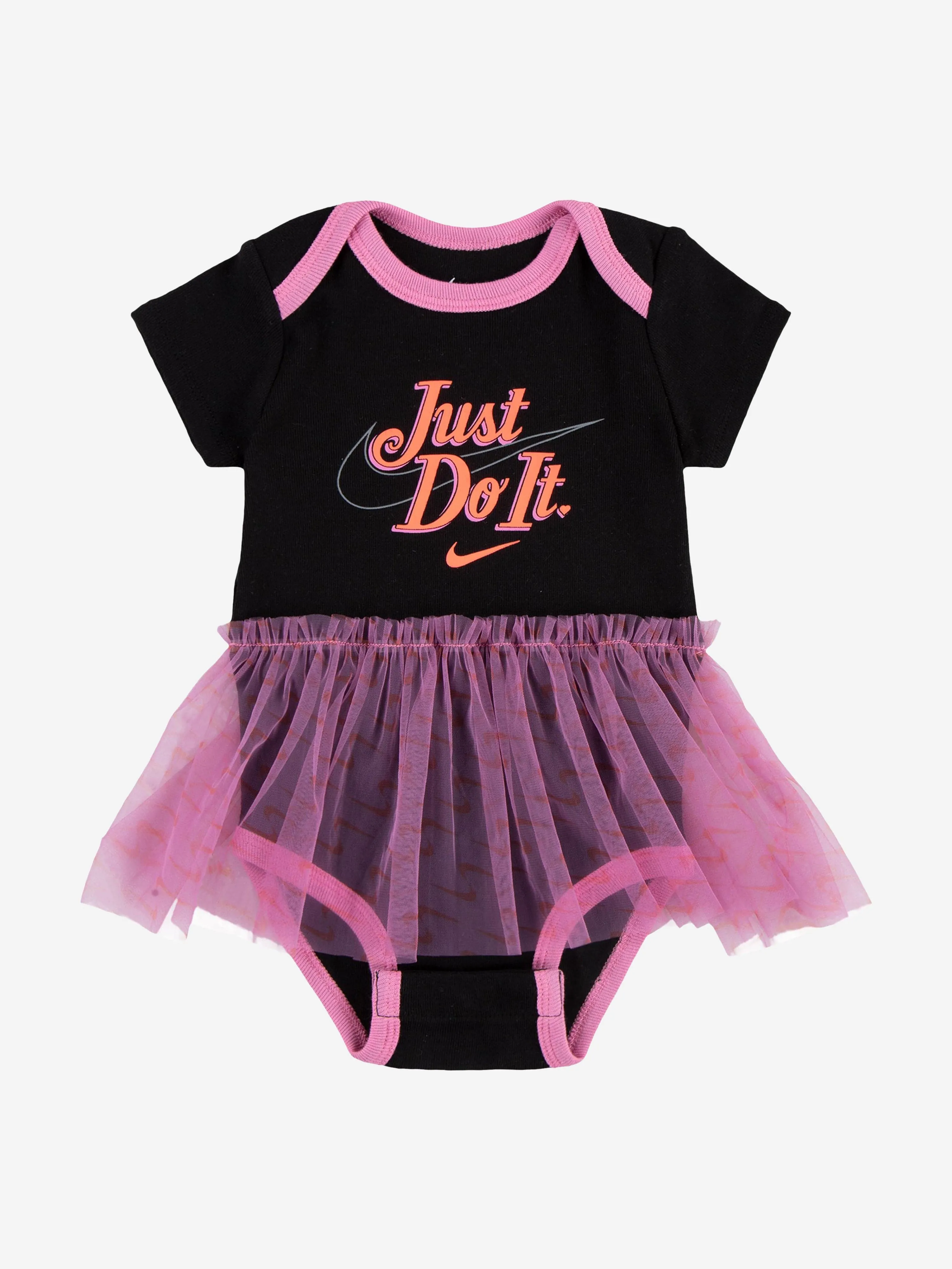 Nike Baby Girls 3 Piece Swooshfetti Tutu Bodysuit Set in Black