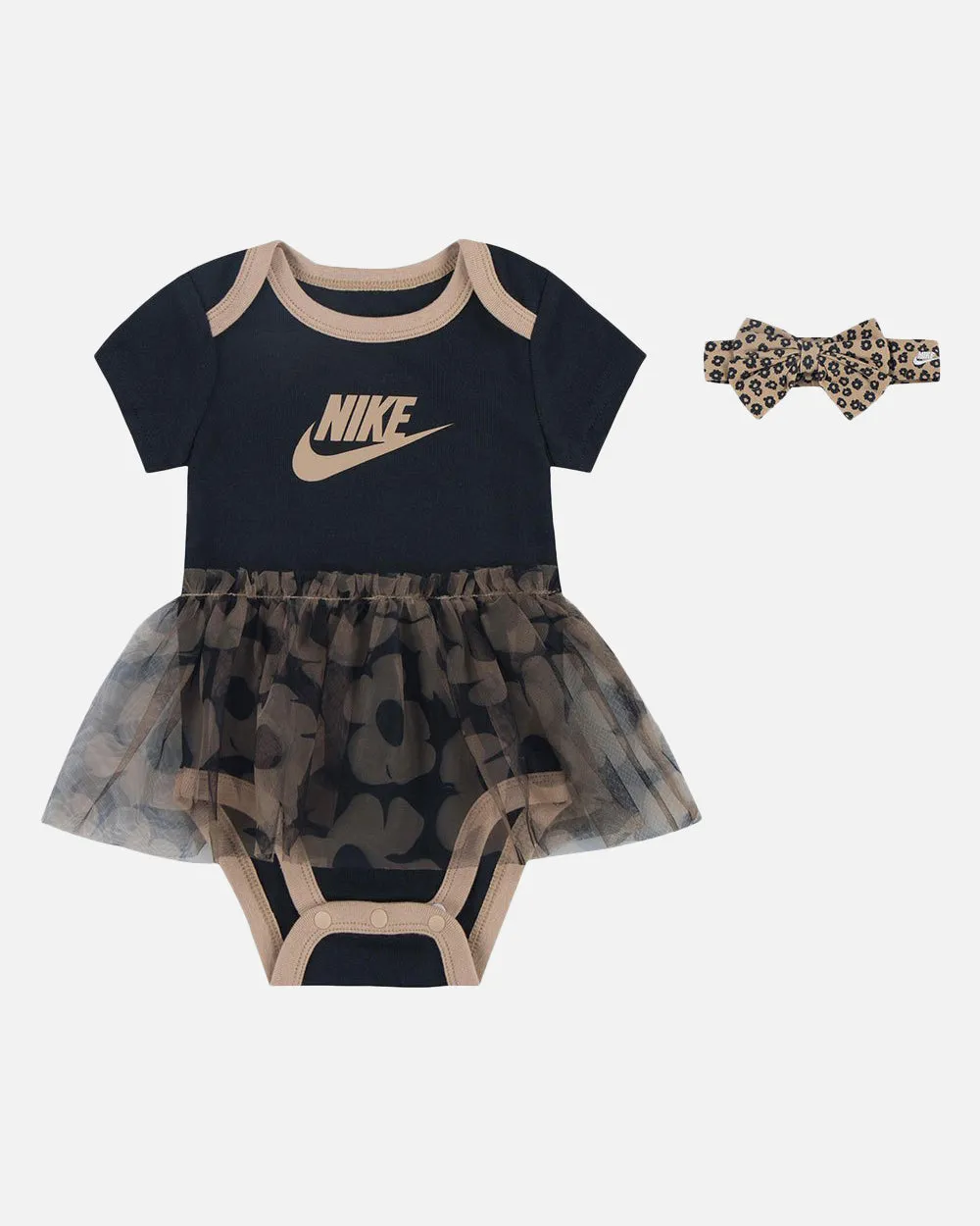 Nike Infants' 2-Piece Tutu Bodysuit and Headband Set Black