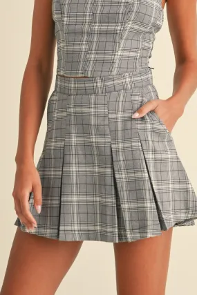 NOELLE PLAID SET SKIRT