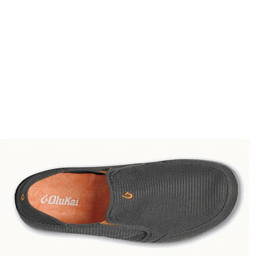 Olukai Men's Nohea Mesh Slip On - Dark Shadow 10188-4242