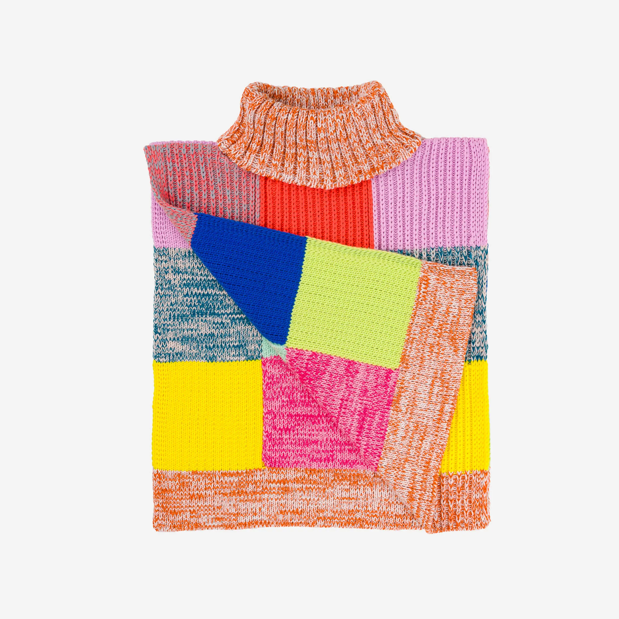 Patchwork Knit Dickie