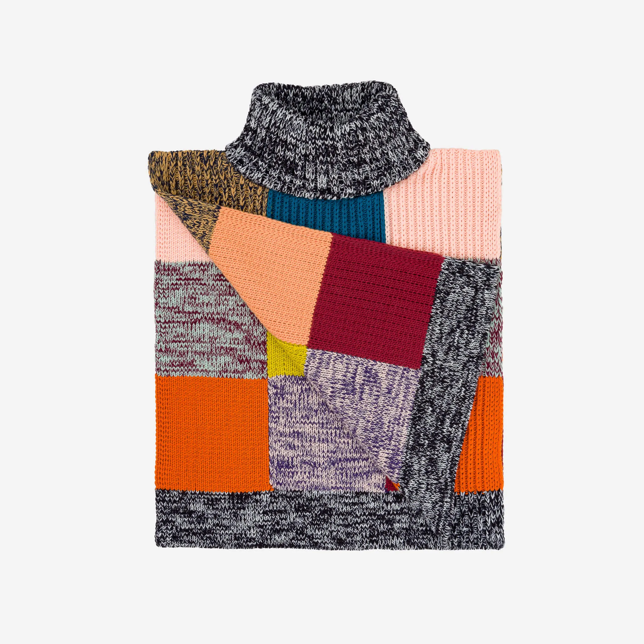 Patchwork Knit Dickie