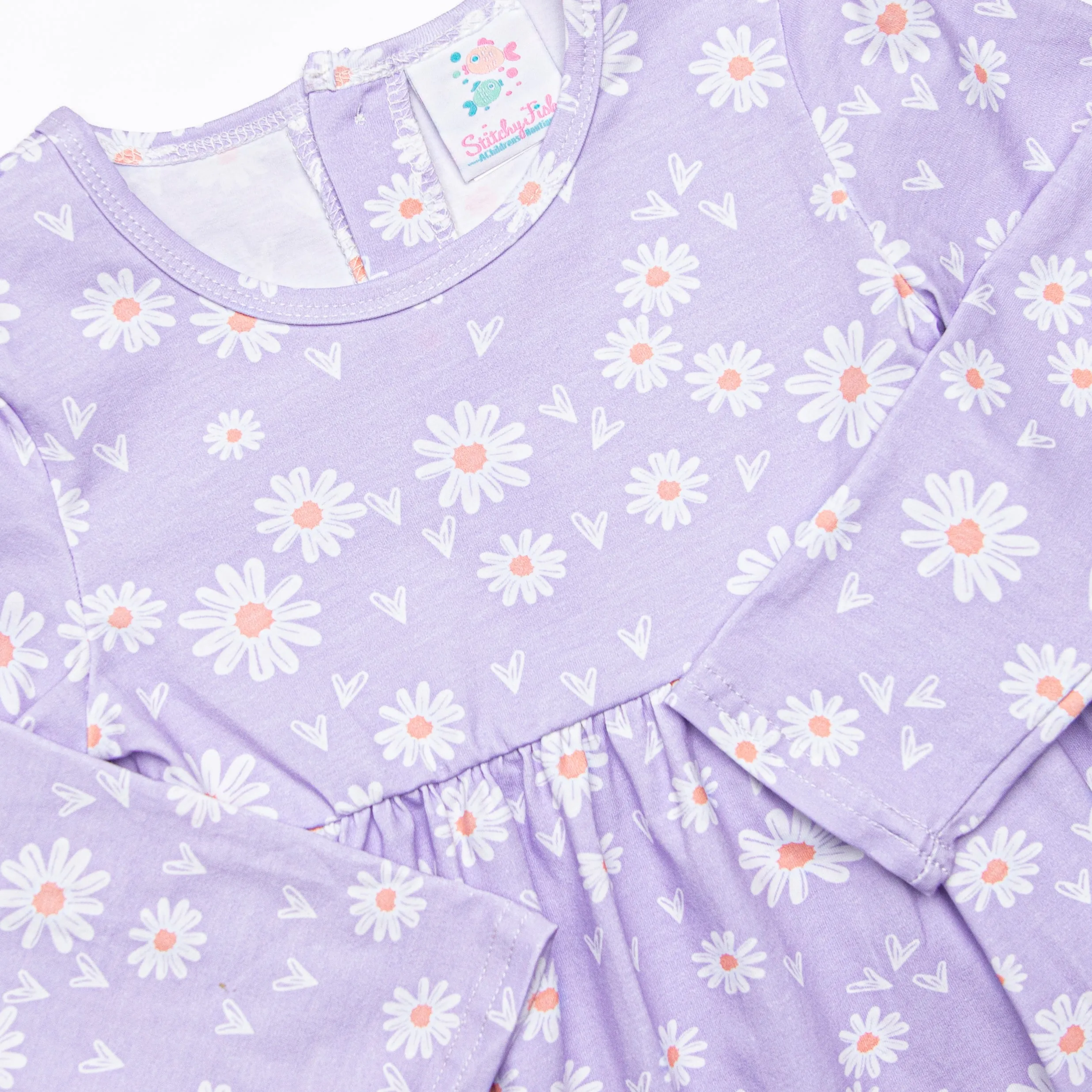 Peace, Love, and Daisy Dress, Purple