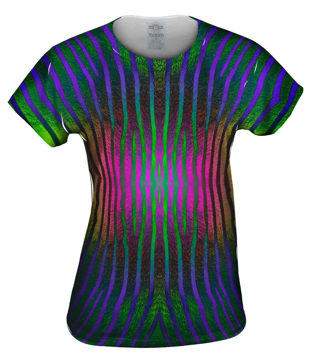 Pink Purple Green Zebra Stripes