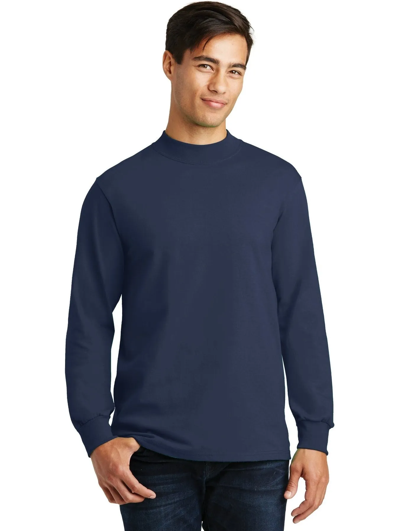 Port & Company Essential Mock Turtleneck