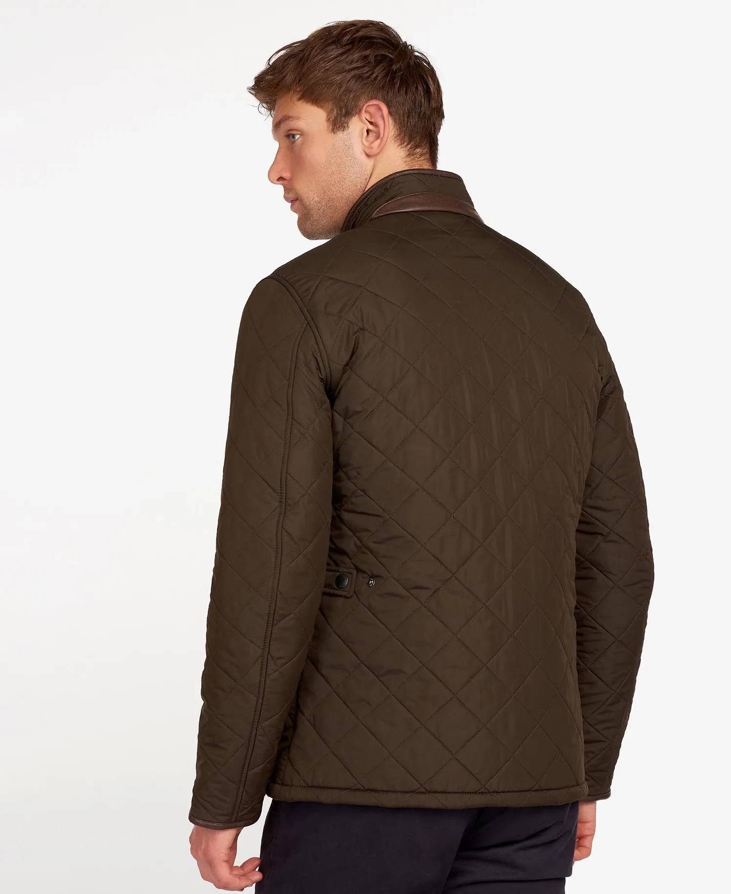 Powell Quilted Jacket in Olive by Barbour