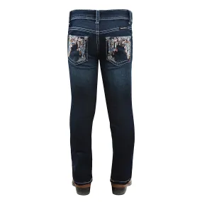 Pure Western Girl's Angelica Slim Leg Jean Indigo