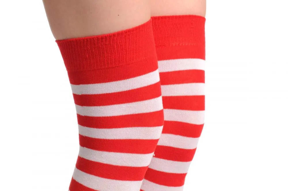 Red & White Stripes Warm Winter Cotton