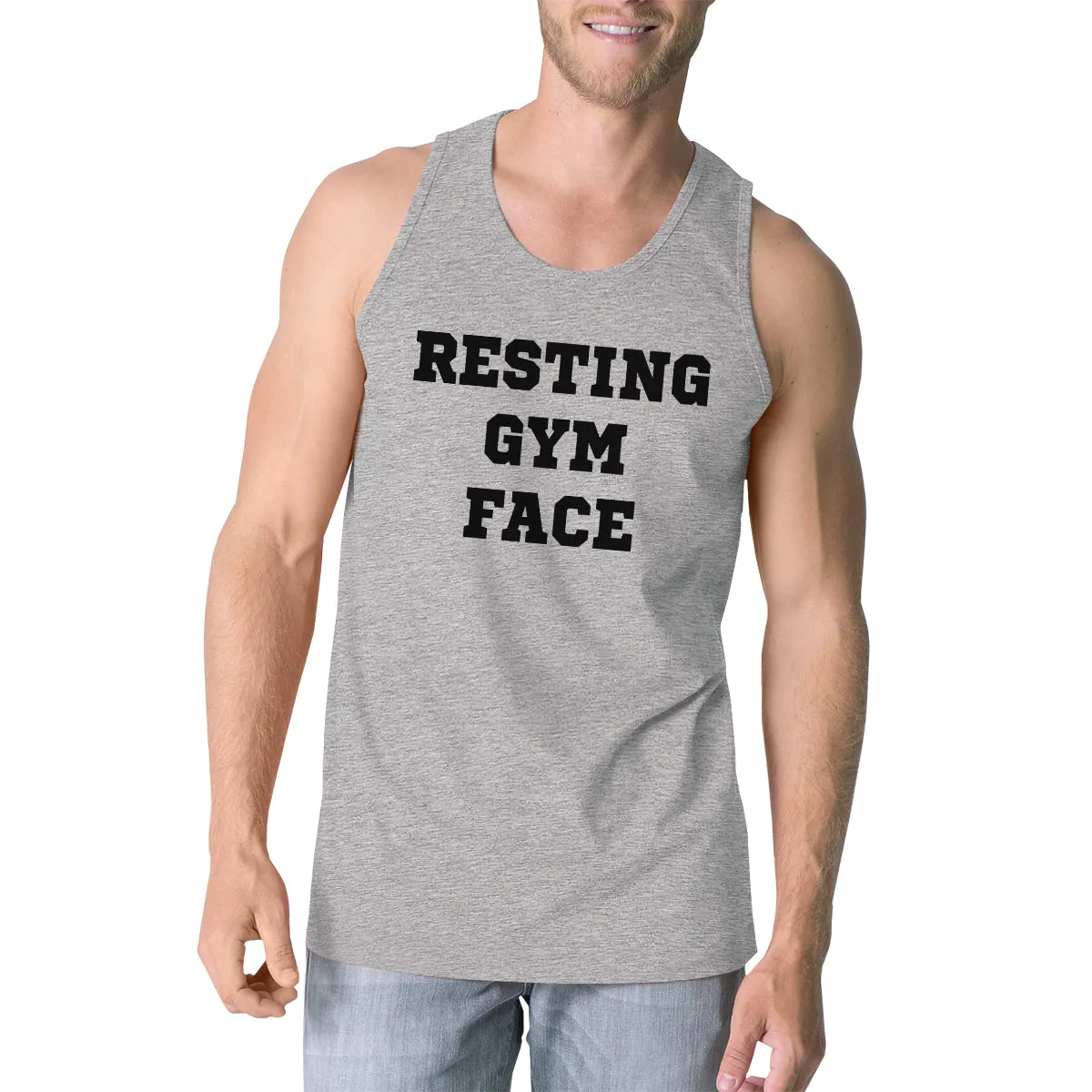 RGF Mens Funny Work Out Fitness Tank Top Gift For Funny Gym Friends