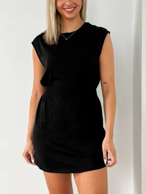 Rowan Textured Knit Dress - Black