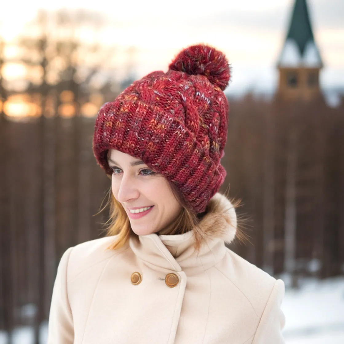 Ruby Red Hat & Glove Gift Set