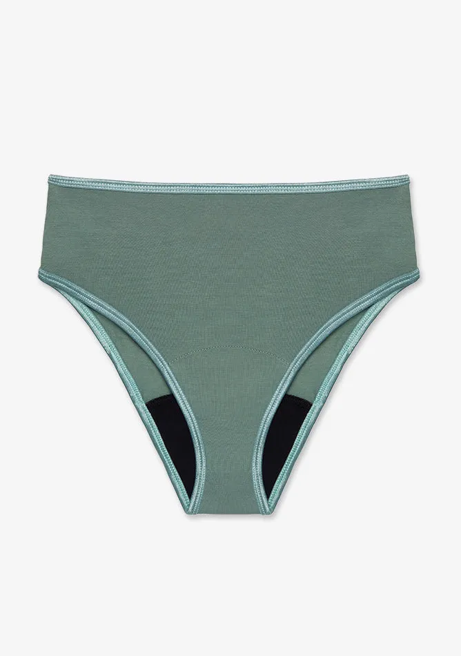 Sage High Waisted Period Pant - Light to Moderate Absorbency