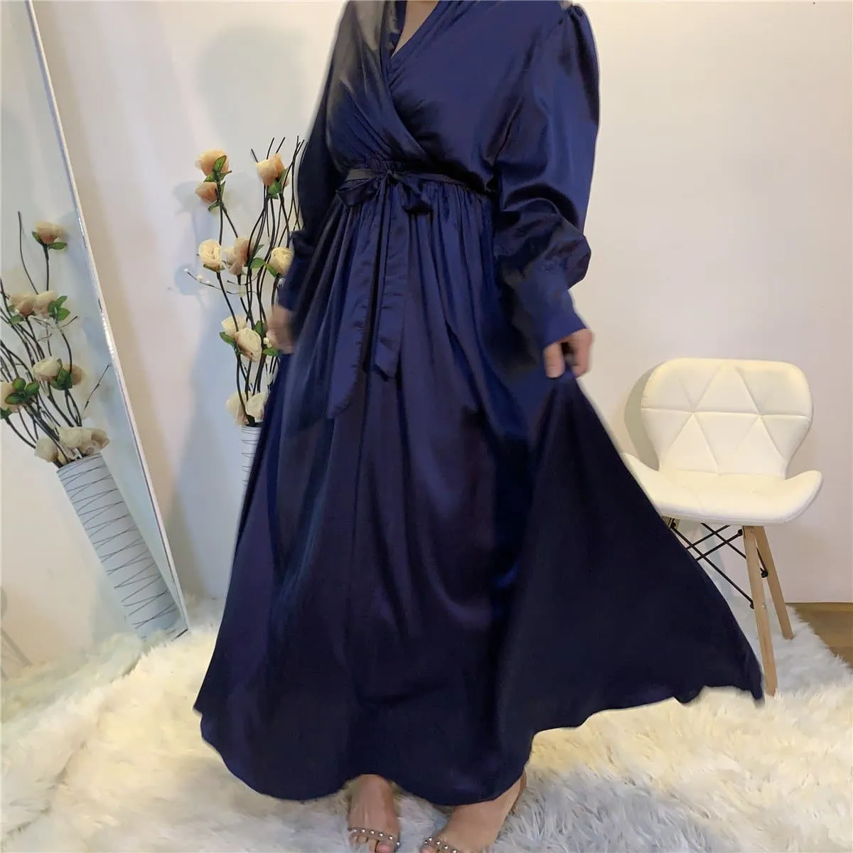 Satin Abaya Dress